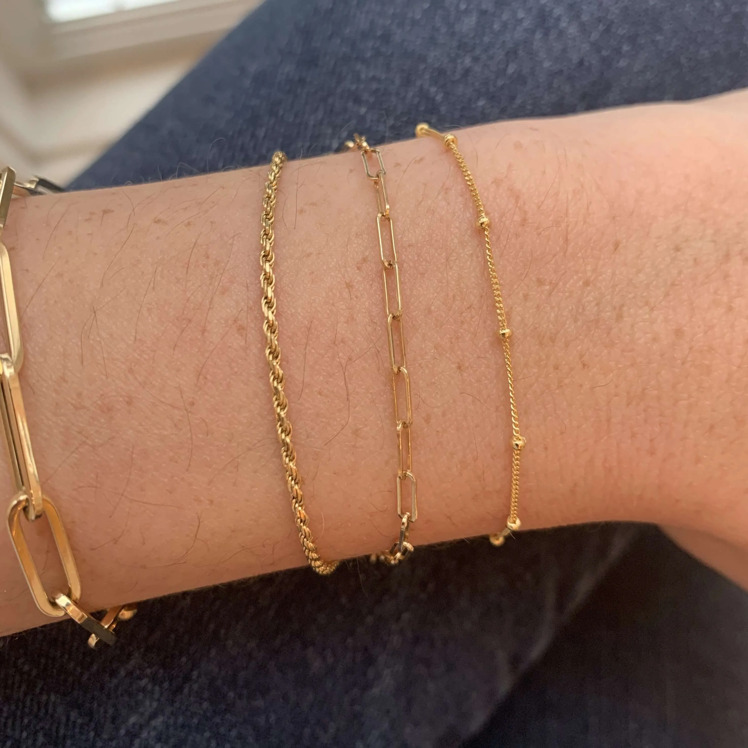 10K Gold Satellite Bracelet