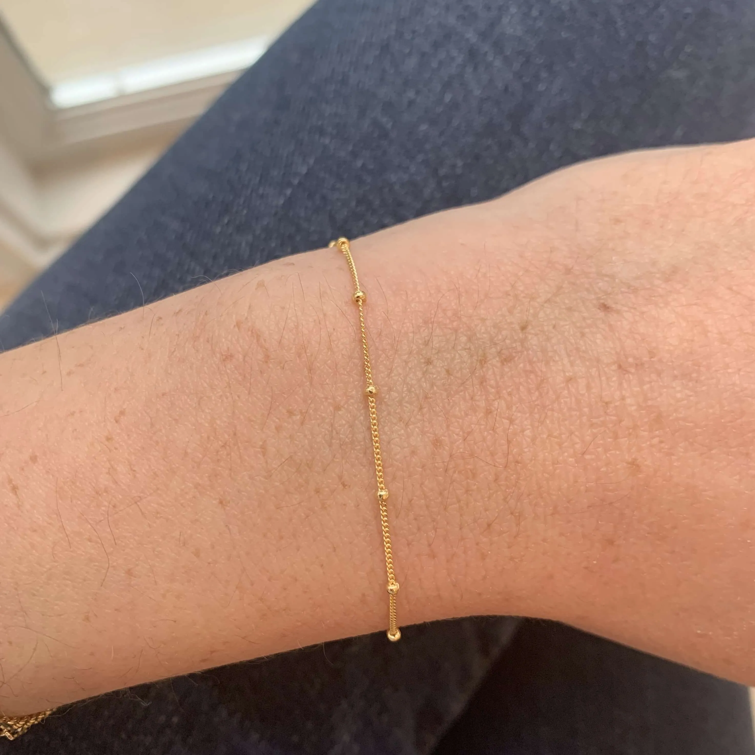 10K Gold Satellite Bracelet