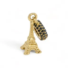 14K Yellow gold tower Eiffel Astra pendant-533838