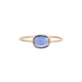 18k gold sapphire ring