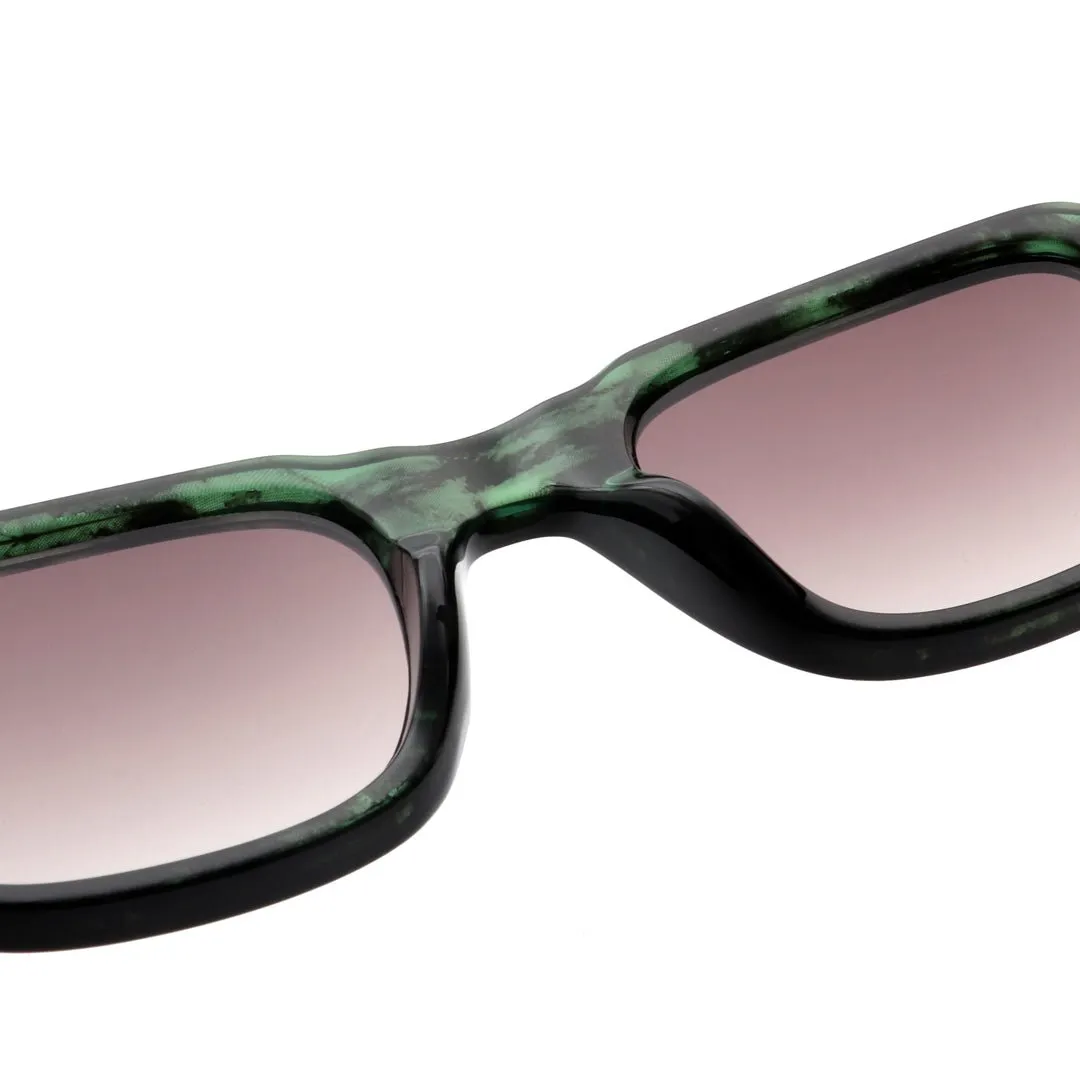 A. Kjrbede sunglasses Halo Green Marble Transparent