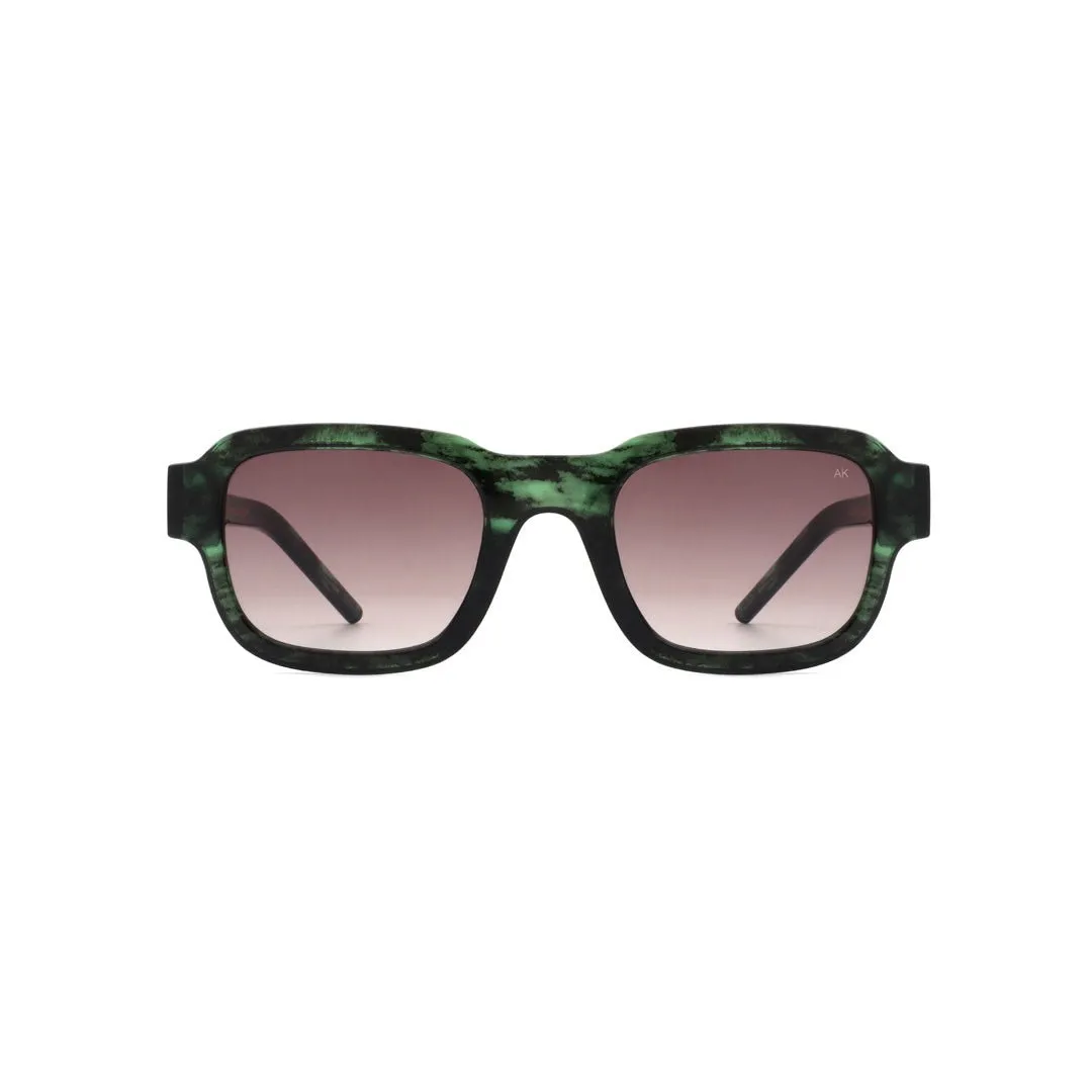 A. Kjrbede sunglasses Halo Green Marble Transparent