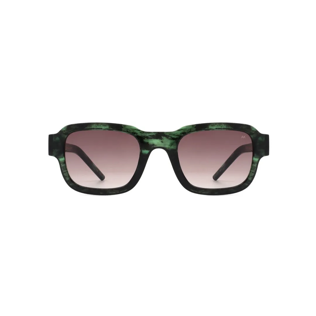 A. Kjrbede sunglasses Halo Green Marble Transparent