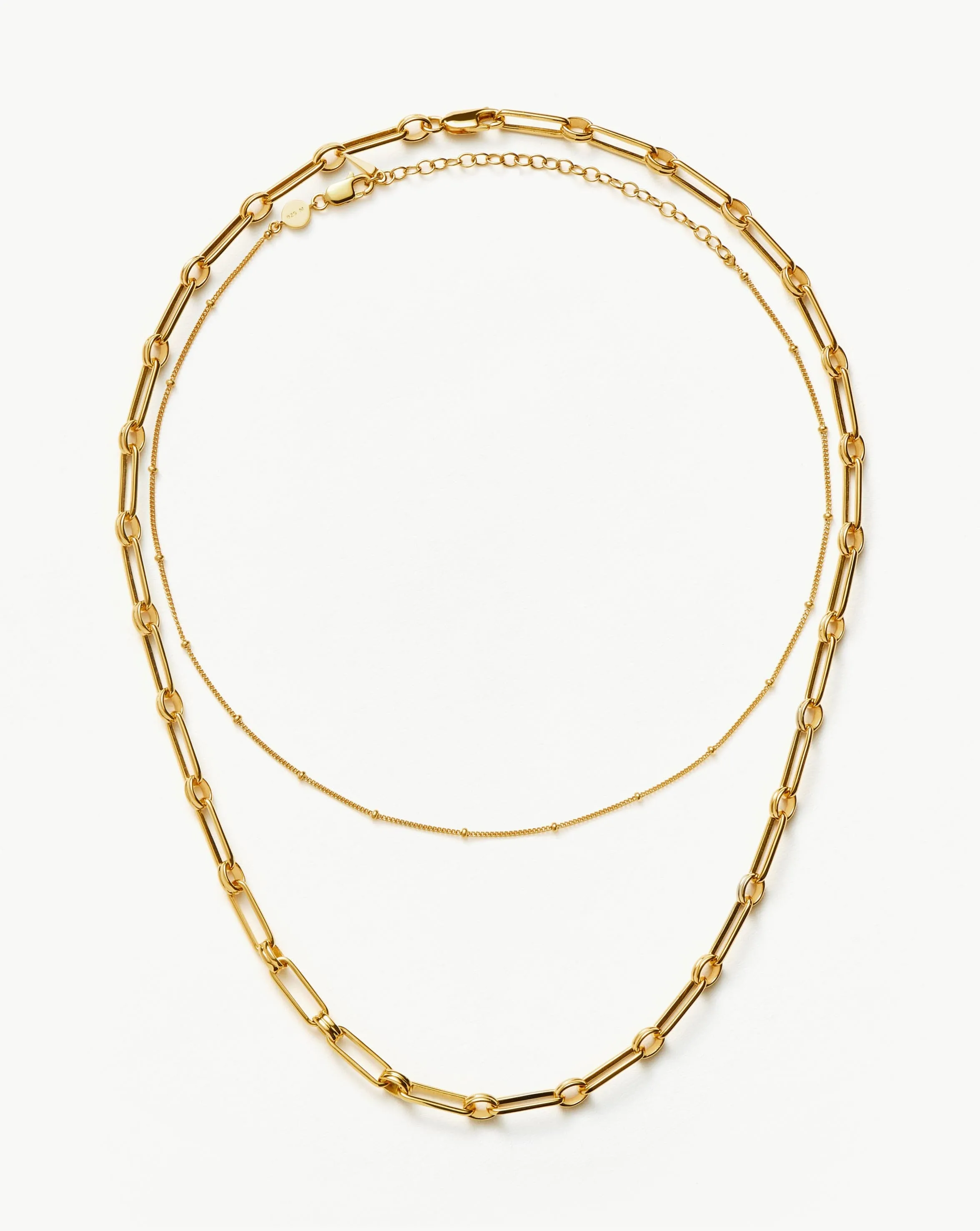 Aegis Chain Choker Necklace Set | 18ct Gold Plated Vermeil