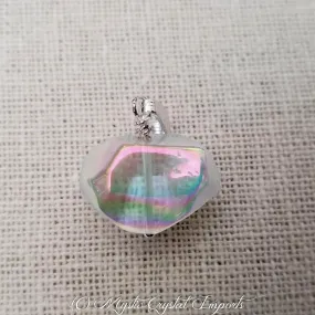 Angel Aura Quartz Nugget Bead Pendant