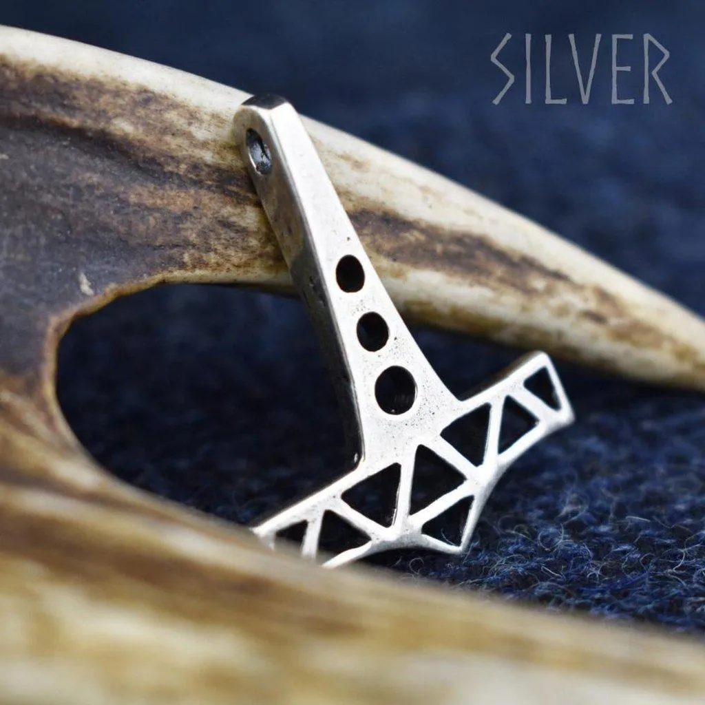 Asgard Openwork Thor's Hammer - Sterling Silver