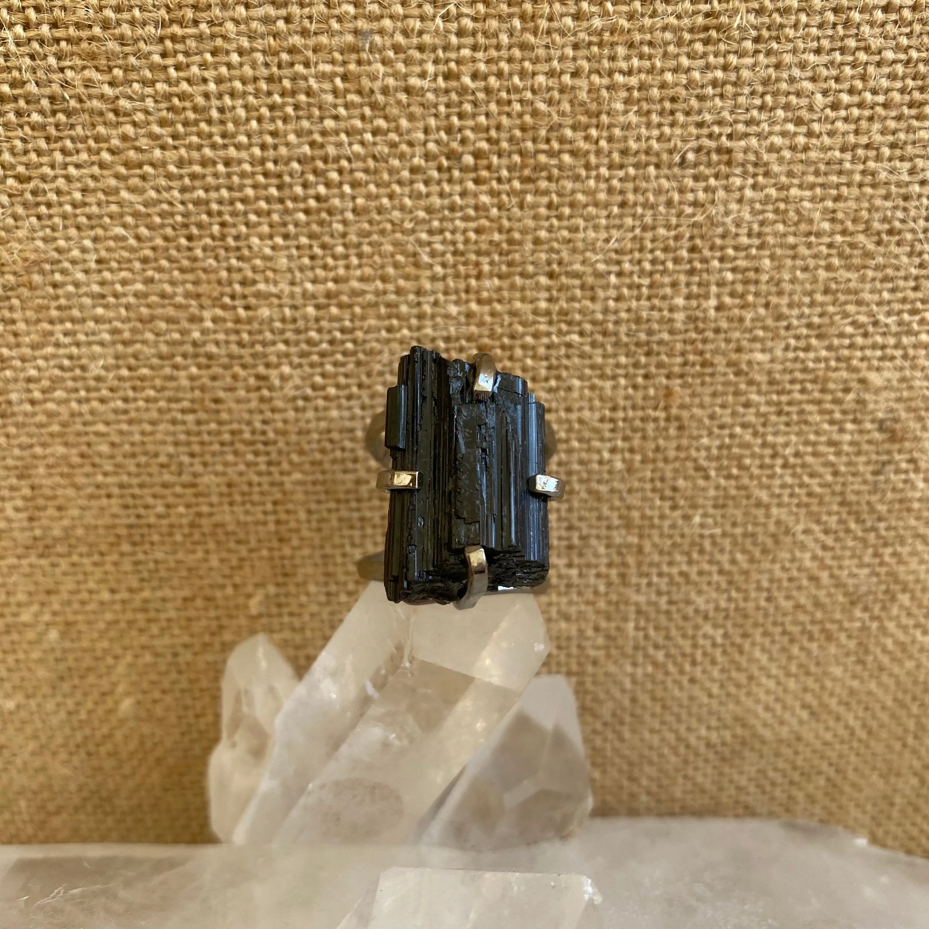 Black Tourmaline Ring #52