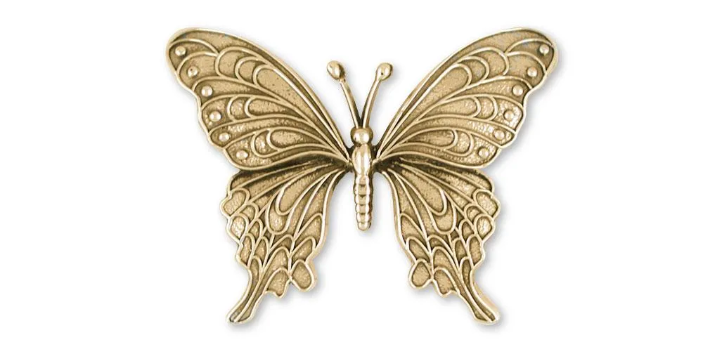 Butterfly Pendant Jewelry 14k Gold Handmade Butterfly Pendant BY5-PG