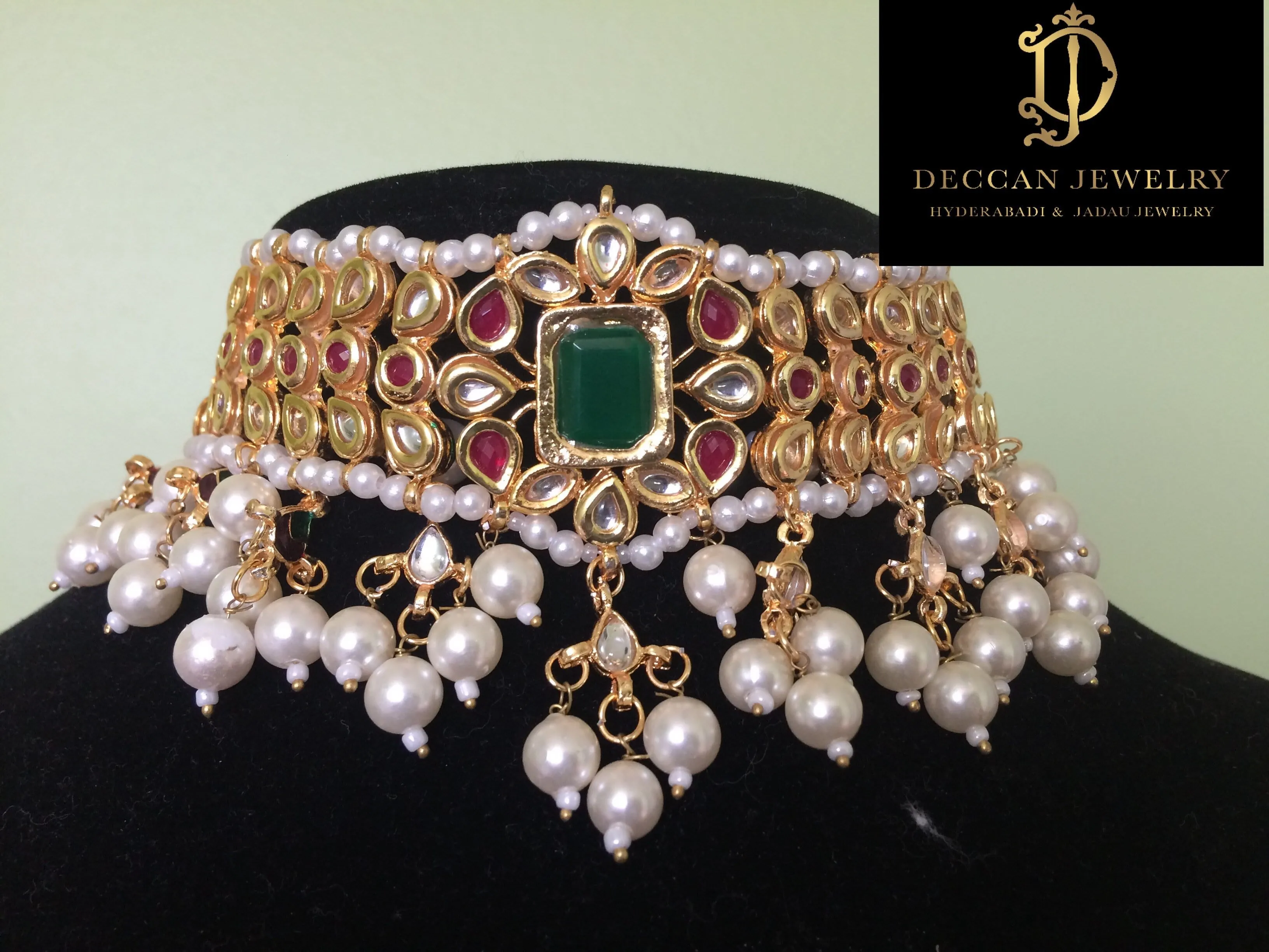 C248 Radha sabyasachi  inspired kundan choker with earrings (READY TO SHIP )