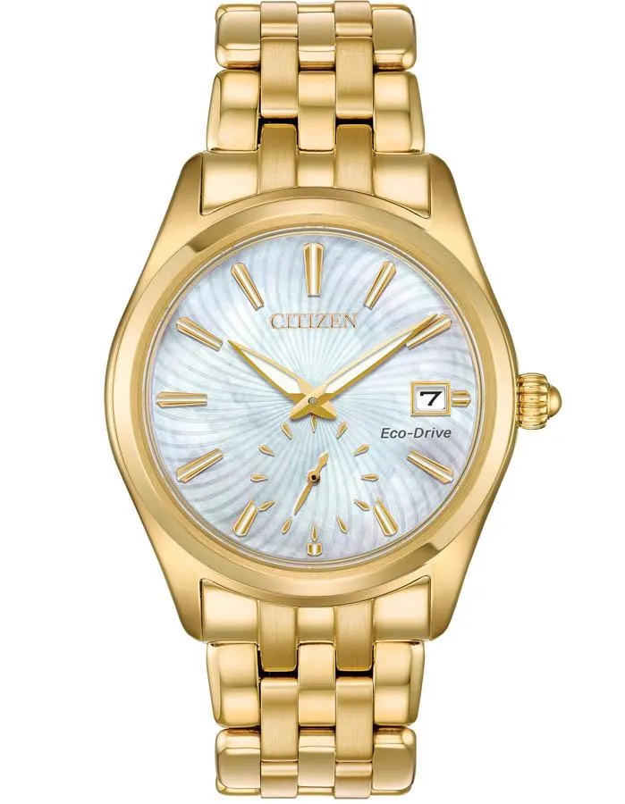 Citizen Eco-Drive Womens Corso -  Gold-Tone  - Mother of Pearl - Bracelet