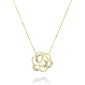 Floral Diamond Pendant