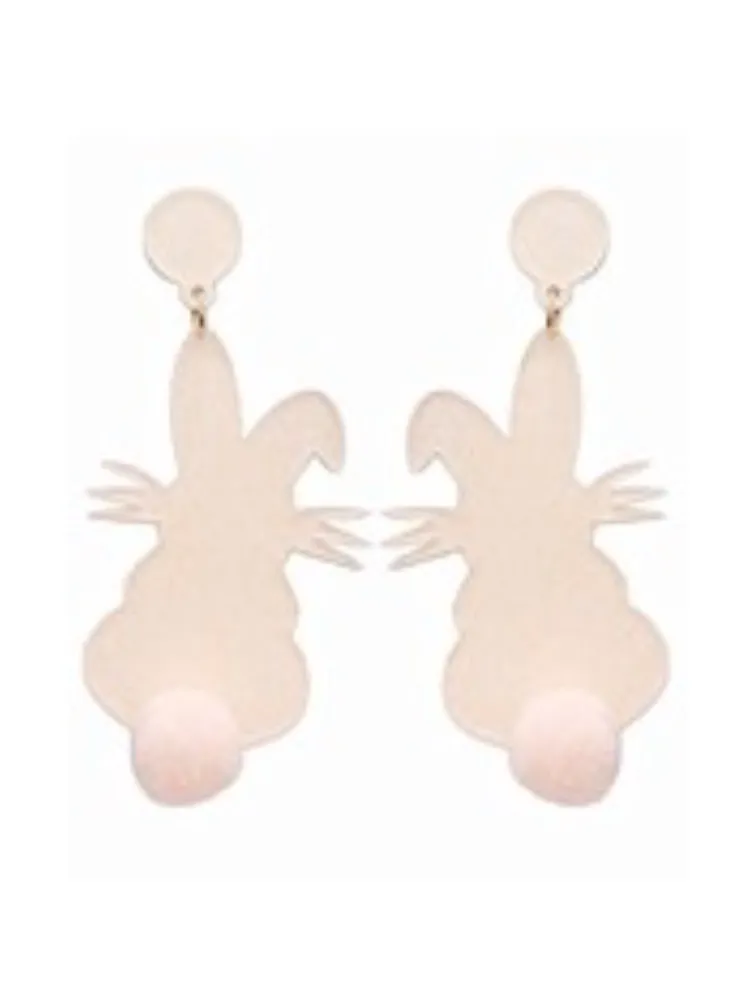 Fluffy Bunny Earrings