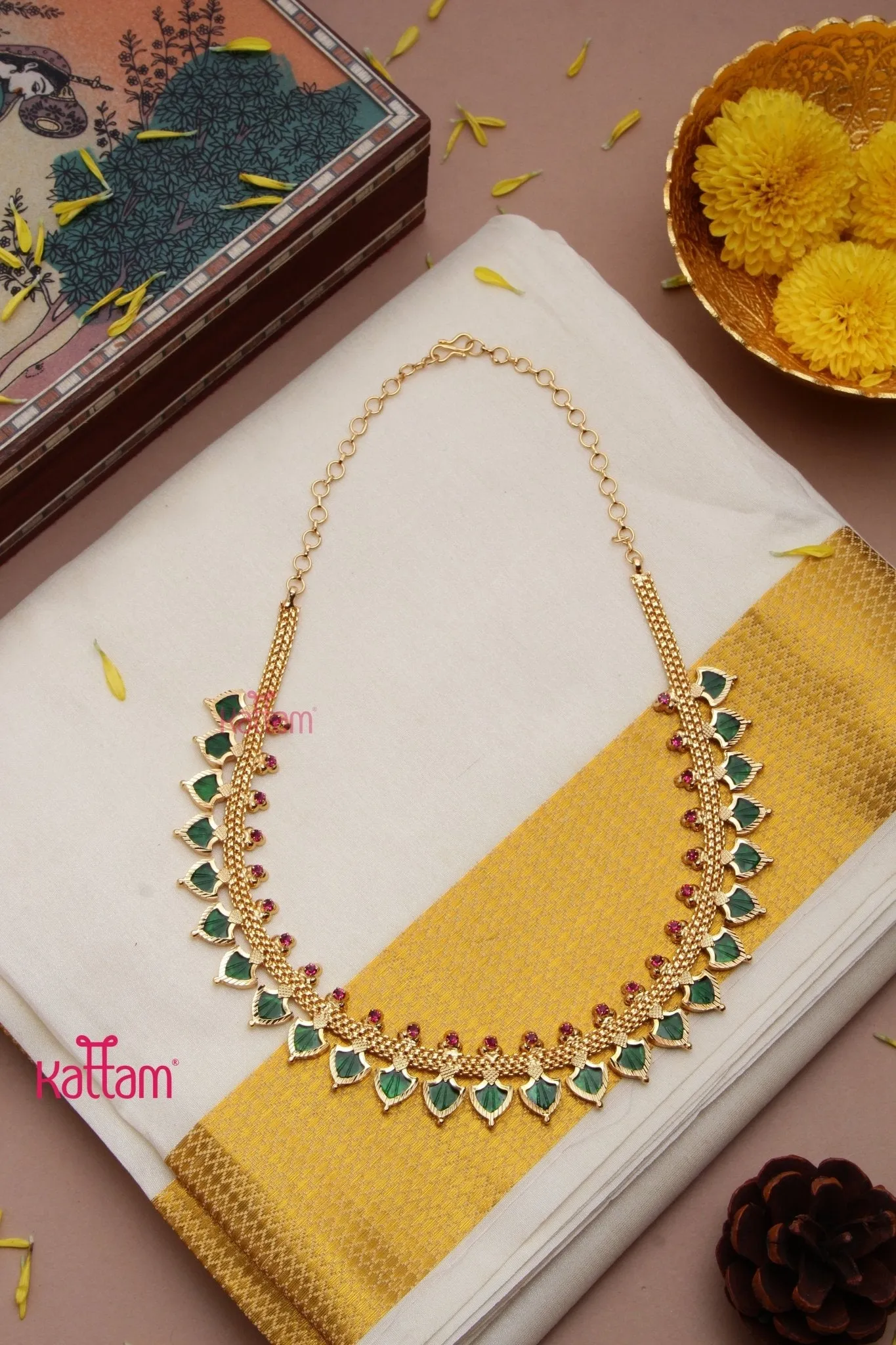 Goldone Kerala Palakka Choker ( No Earrings )