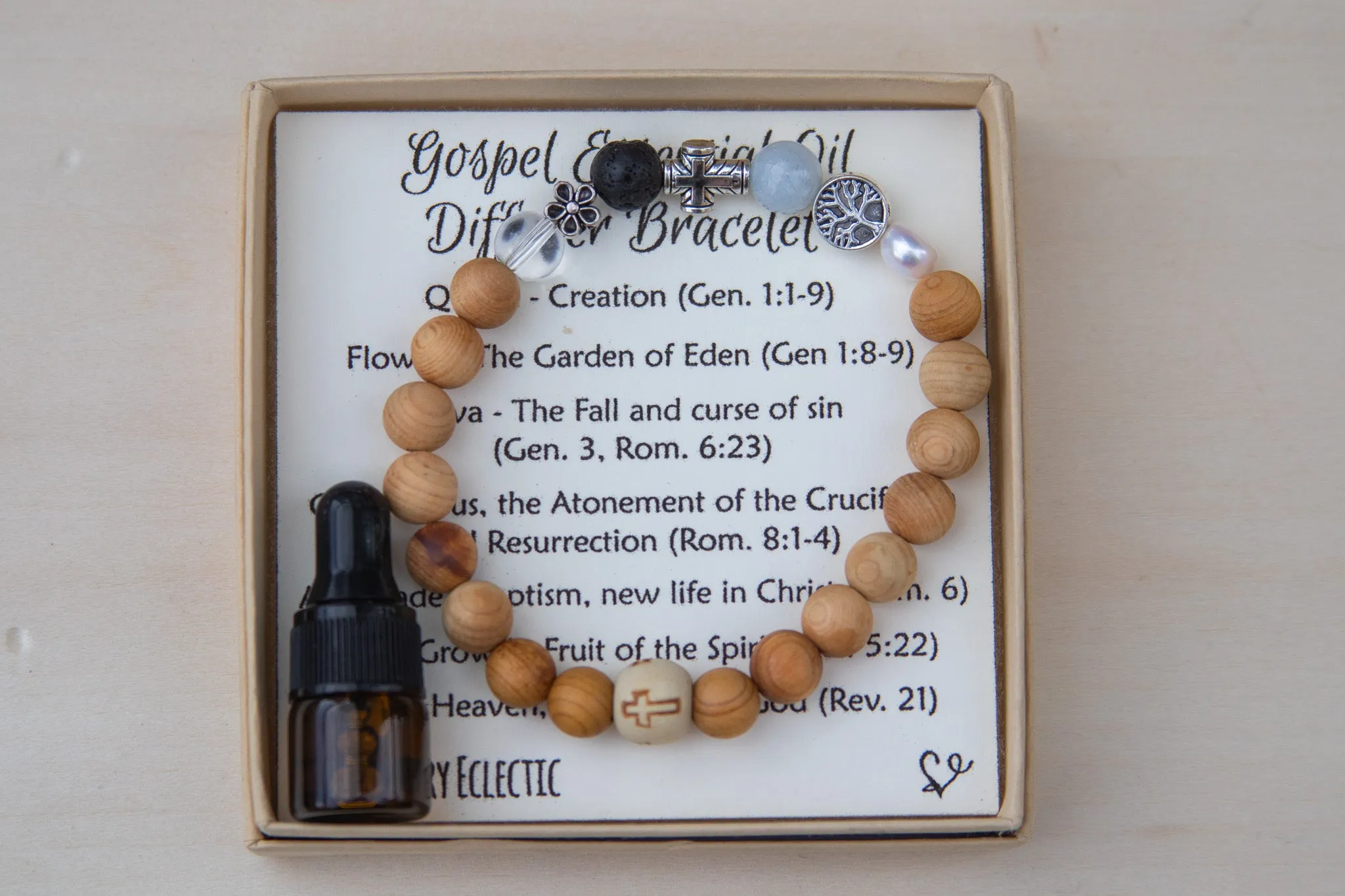 Gospel Gemstone Essential Oil Diffuser Bracelet-- FREE SHIPPING