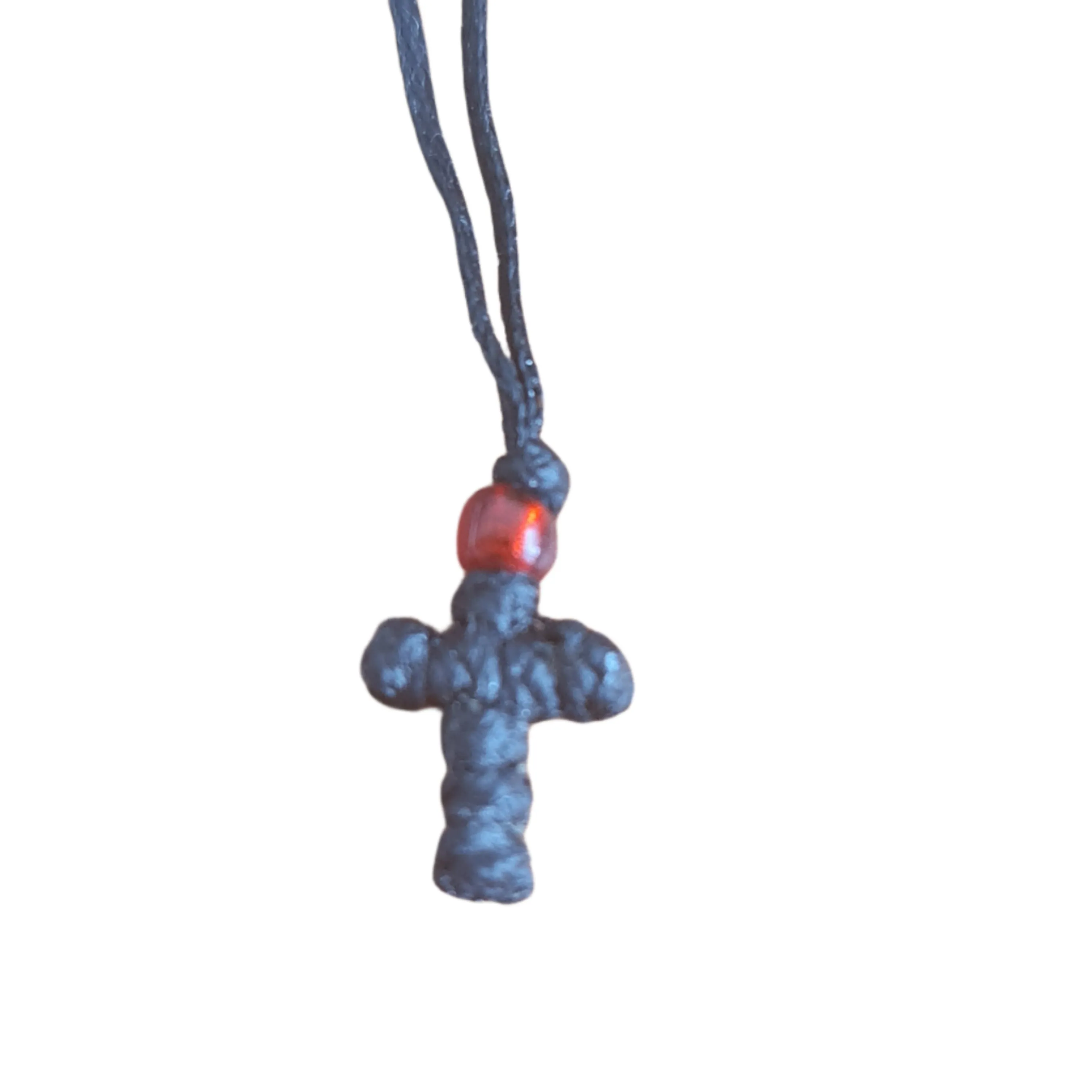 Greek Cross Komboskini Prayer Necklace Mini Cross