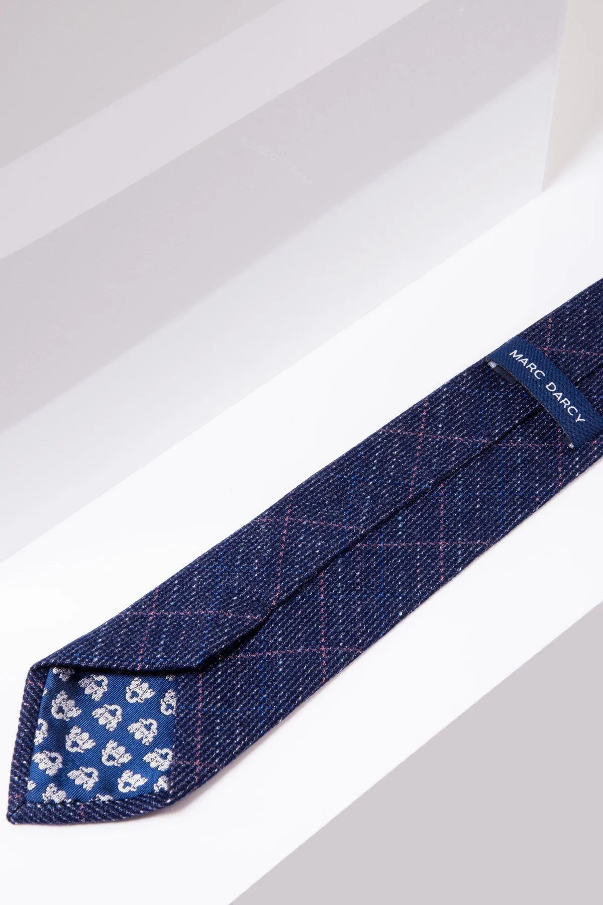 HARRY - Indigo Tweed Check Tie