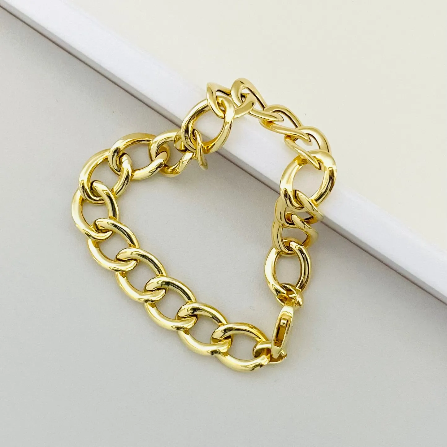 Large Curb Chain Bracelet