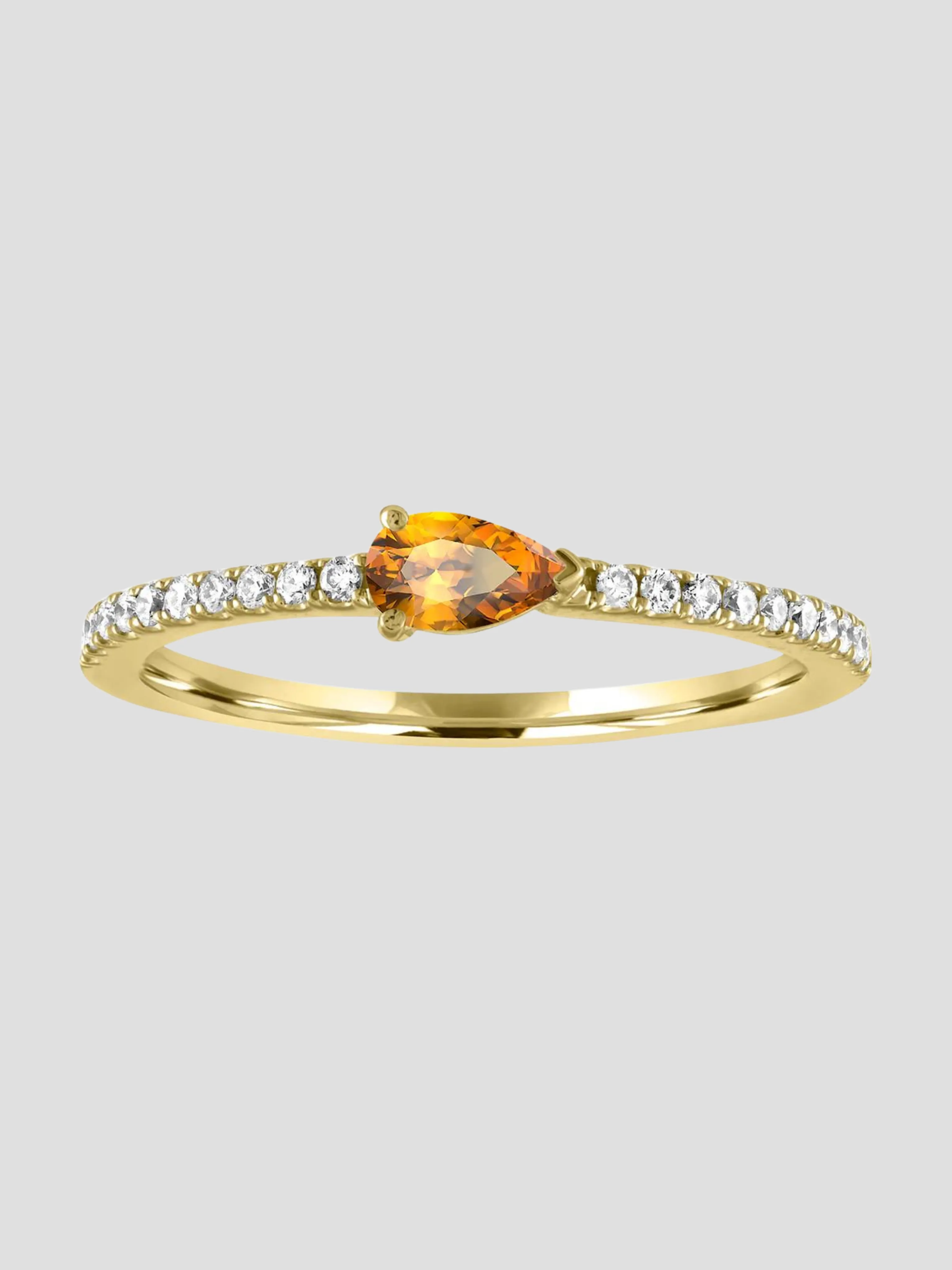 Layla Ring - Yellow Gold & Citrine