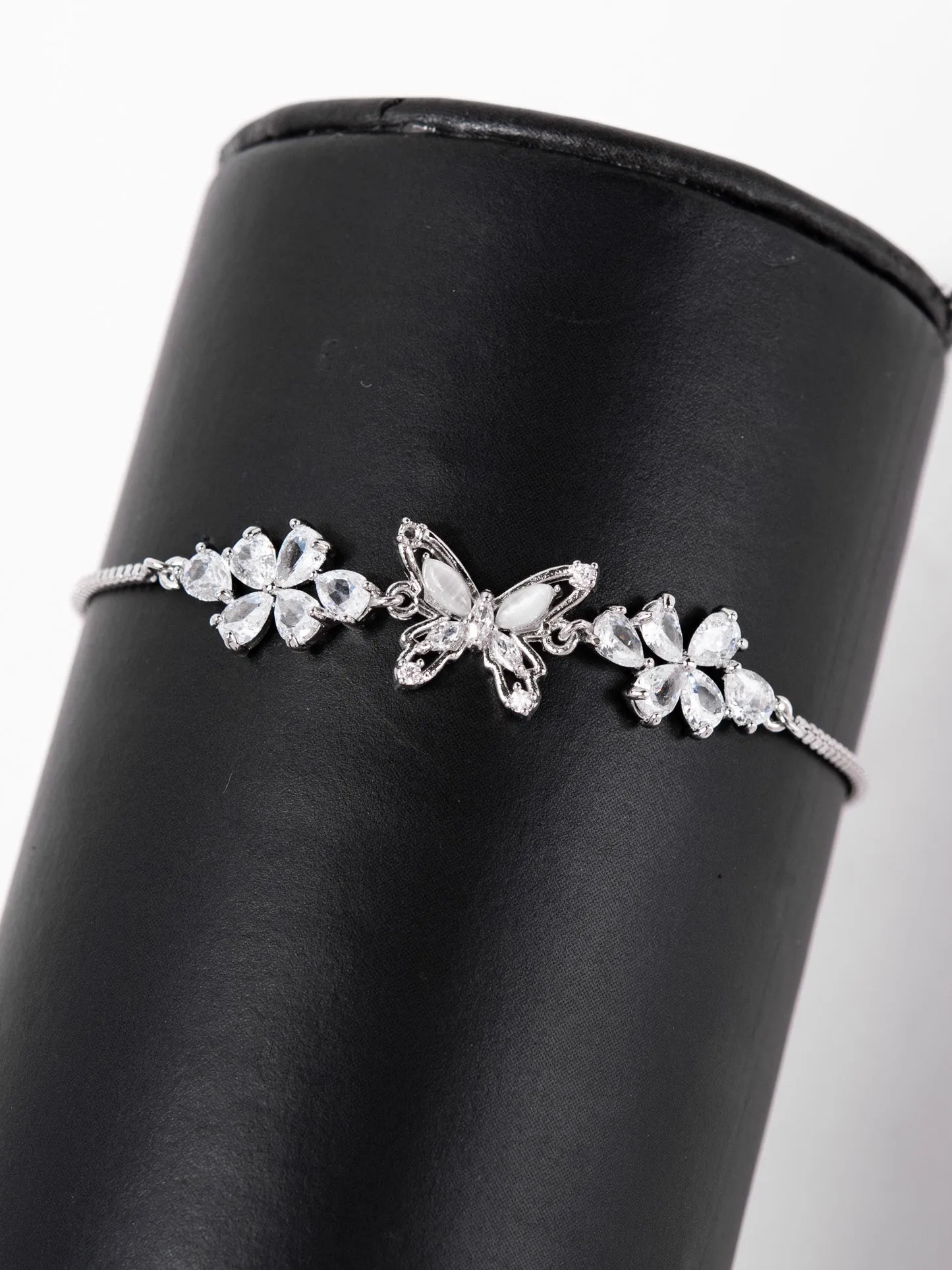 Luca Butterfly CZ Adjustable Bracelet