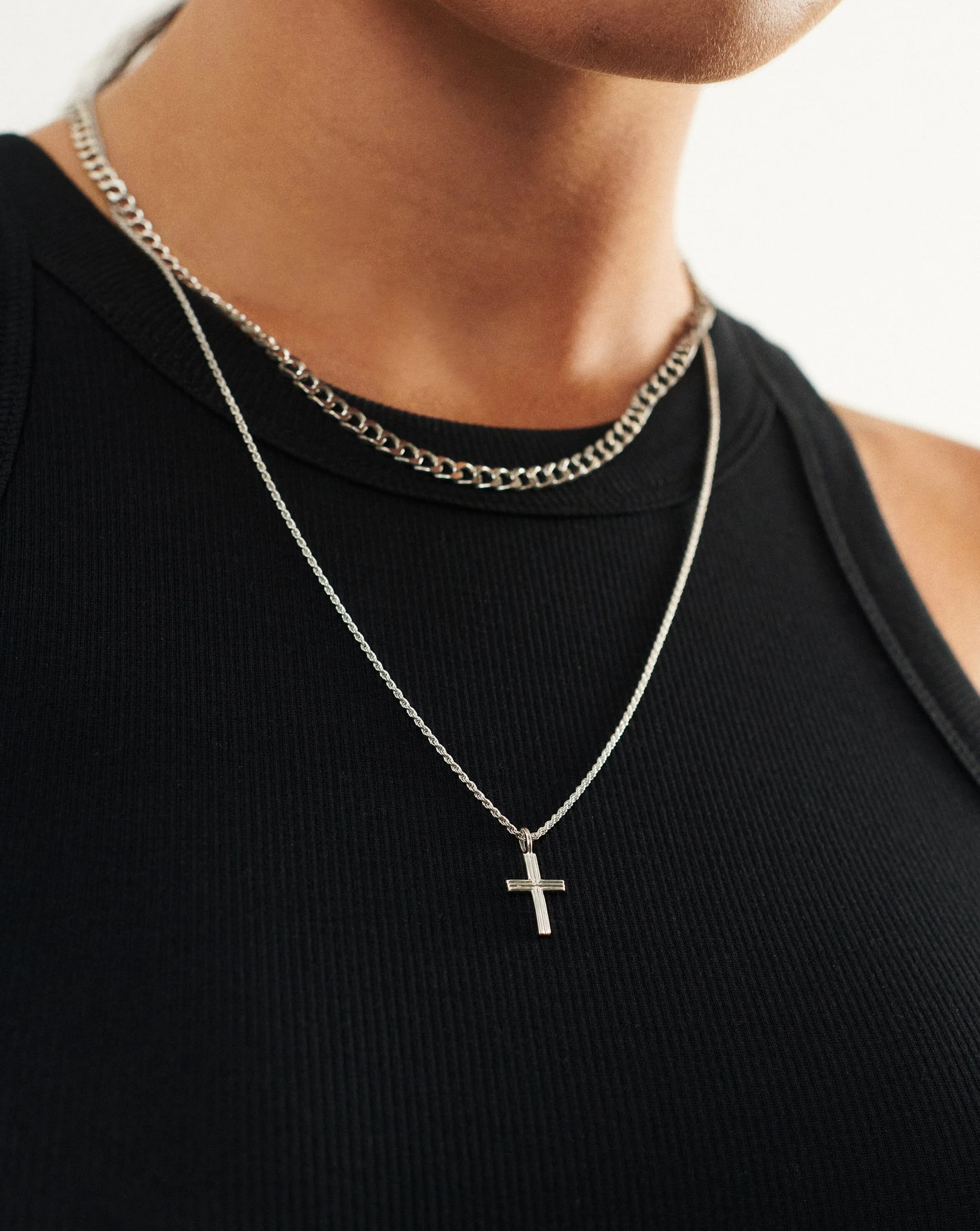 Lucy Williams Classic Cross Long Necklace