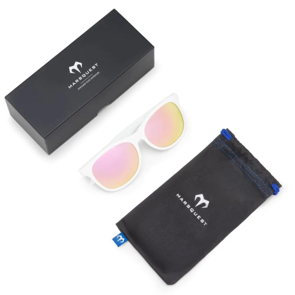 Marsquest Momentum Sunglasses - White & Pink