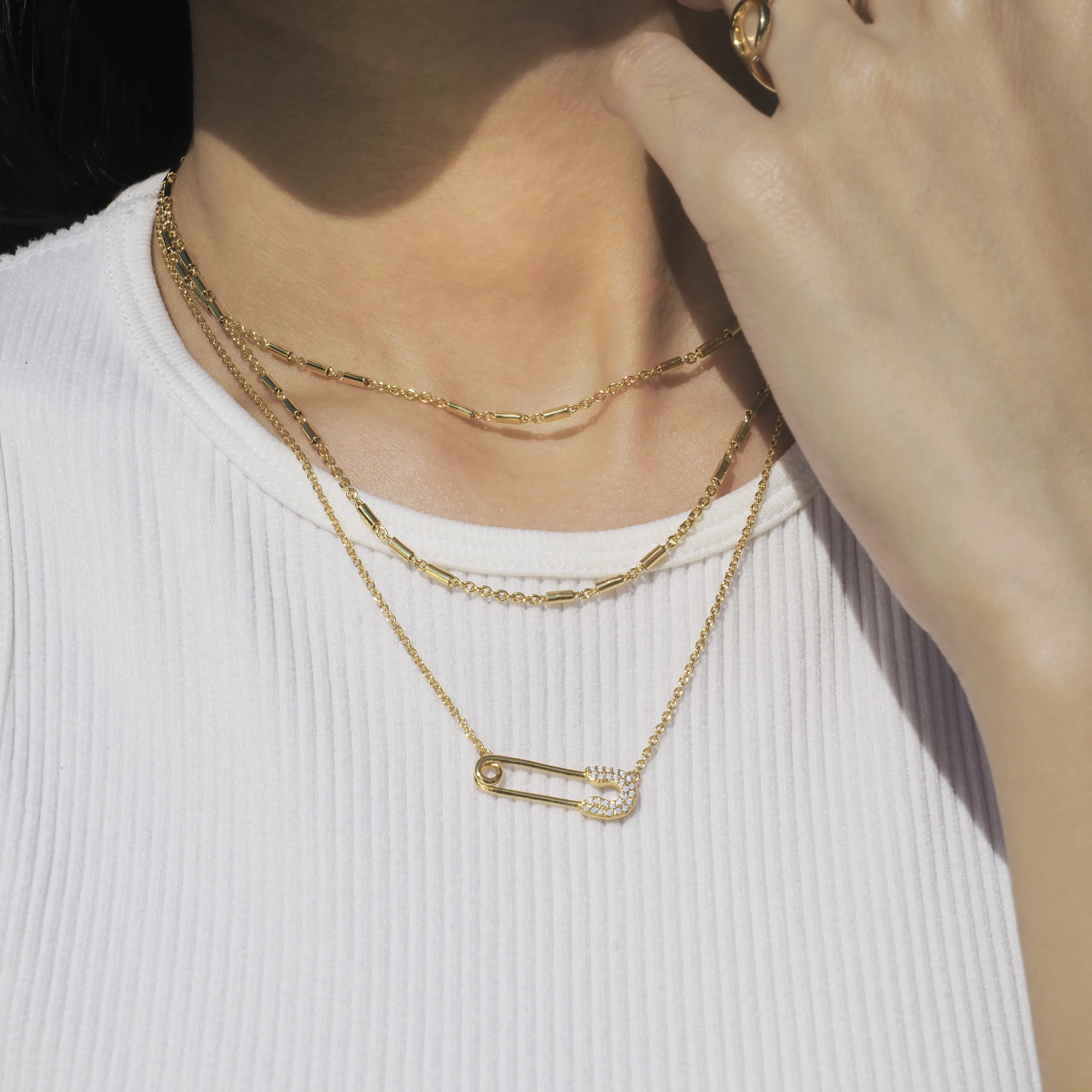 Minimal Judy Choker Multilayer Necklace