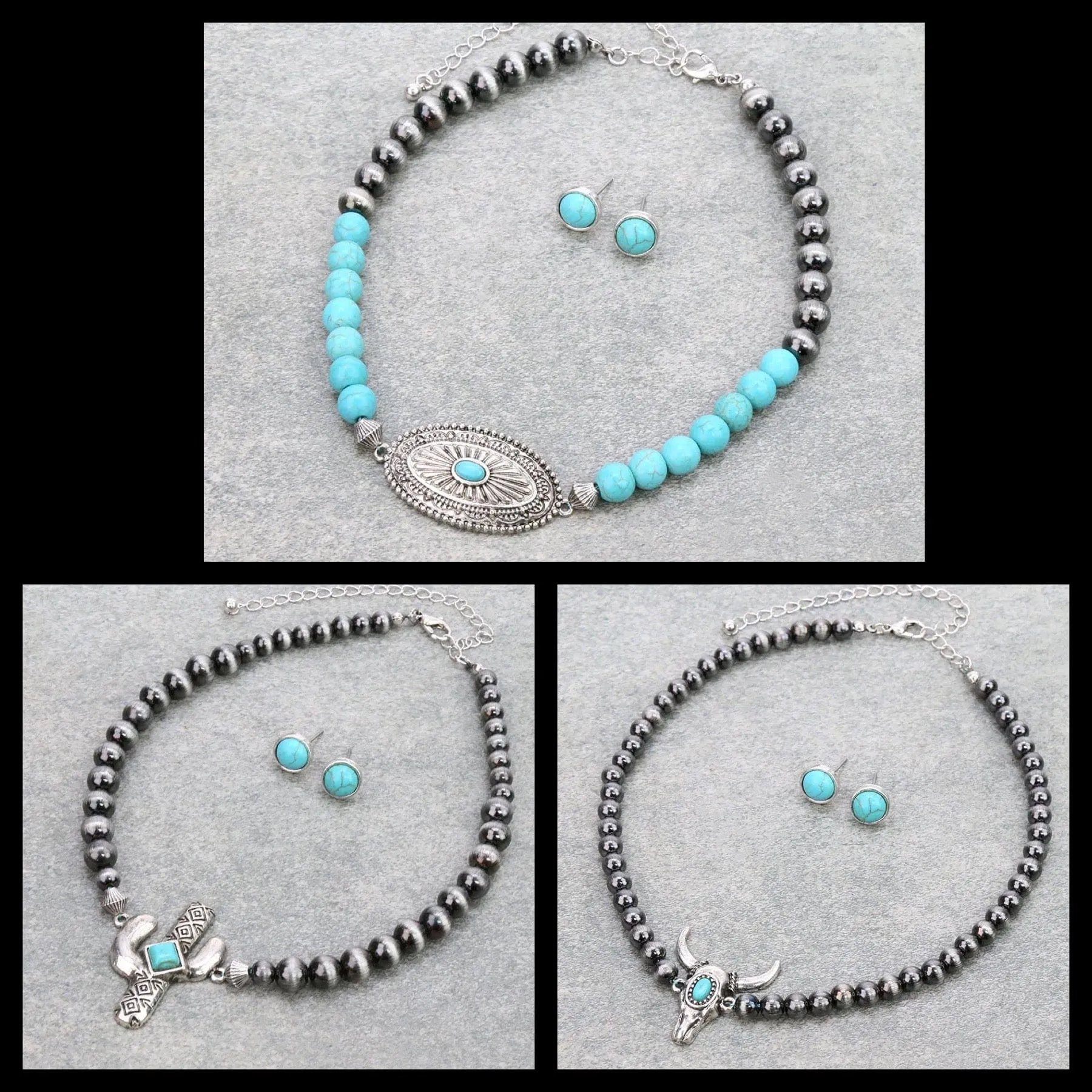 Navajo pearl CHOKER Necklace set