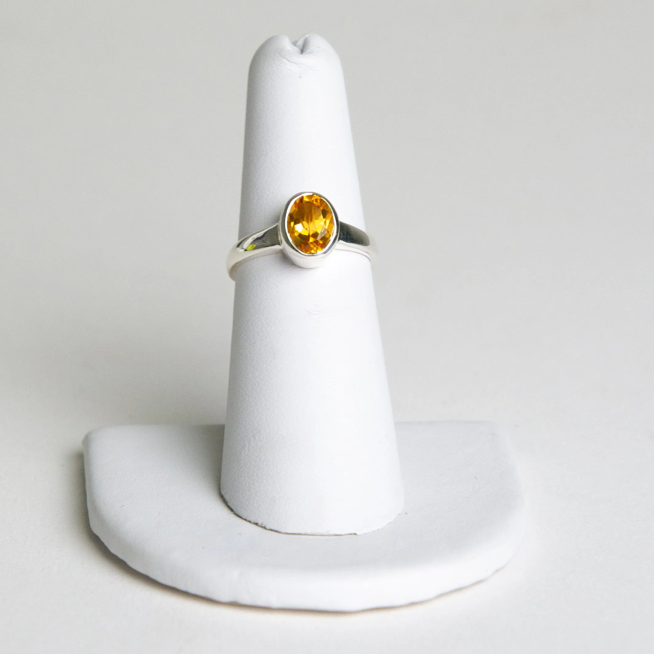 Oval Citrine Ring