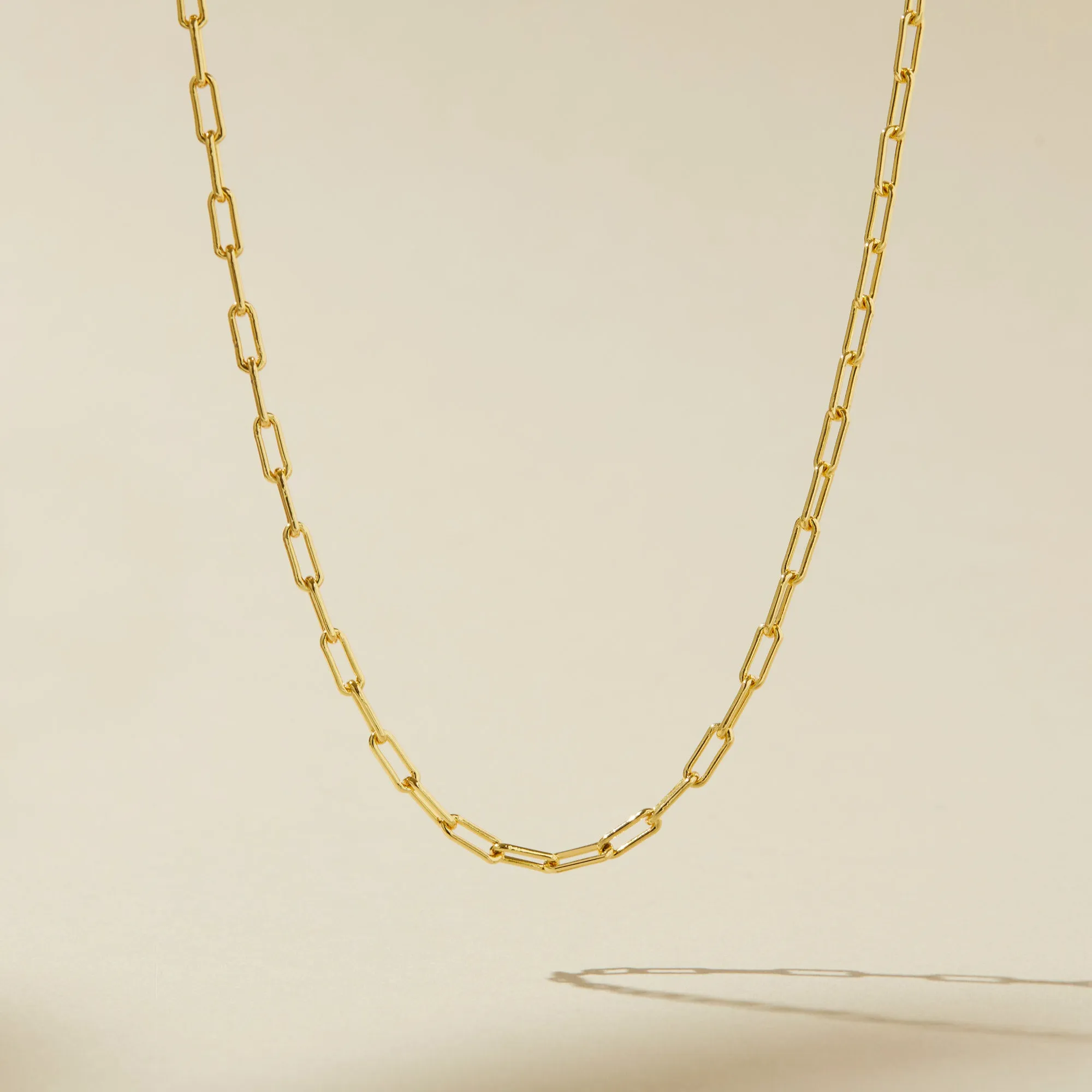 Paperclip Chain Necklace (with optional charm clip)