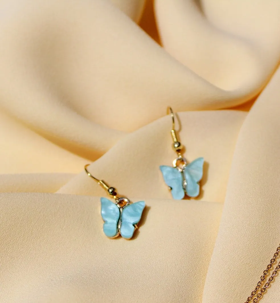 Pastel Butterfly Charm Earrings | A Sweet and Charming Way to Add a Touch of Nature to Your Outfit