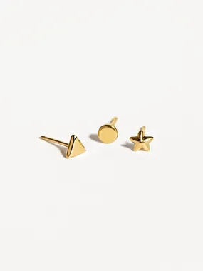 Peg Geometric Stud Earring