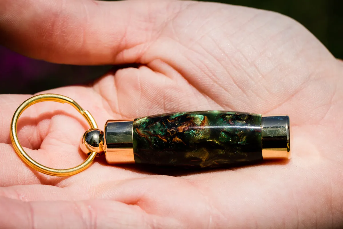 Pinecone and Acrylic Keepsake Pendant or Keychain