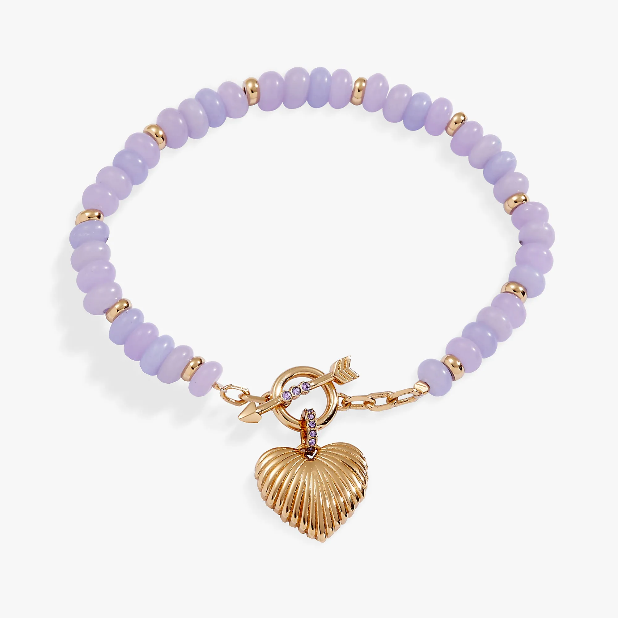 Puffy Heart Toggle Bracelet