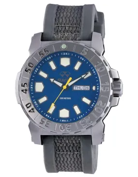 Reactor Mens Meltdown 2 Watch - Stainless Steel - Navy Dial - Day/Date - 200M