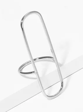 Rectangular Silver Ring