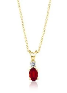 Ruby and Diamond Necklace