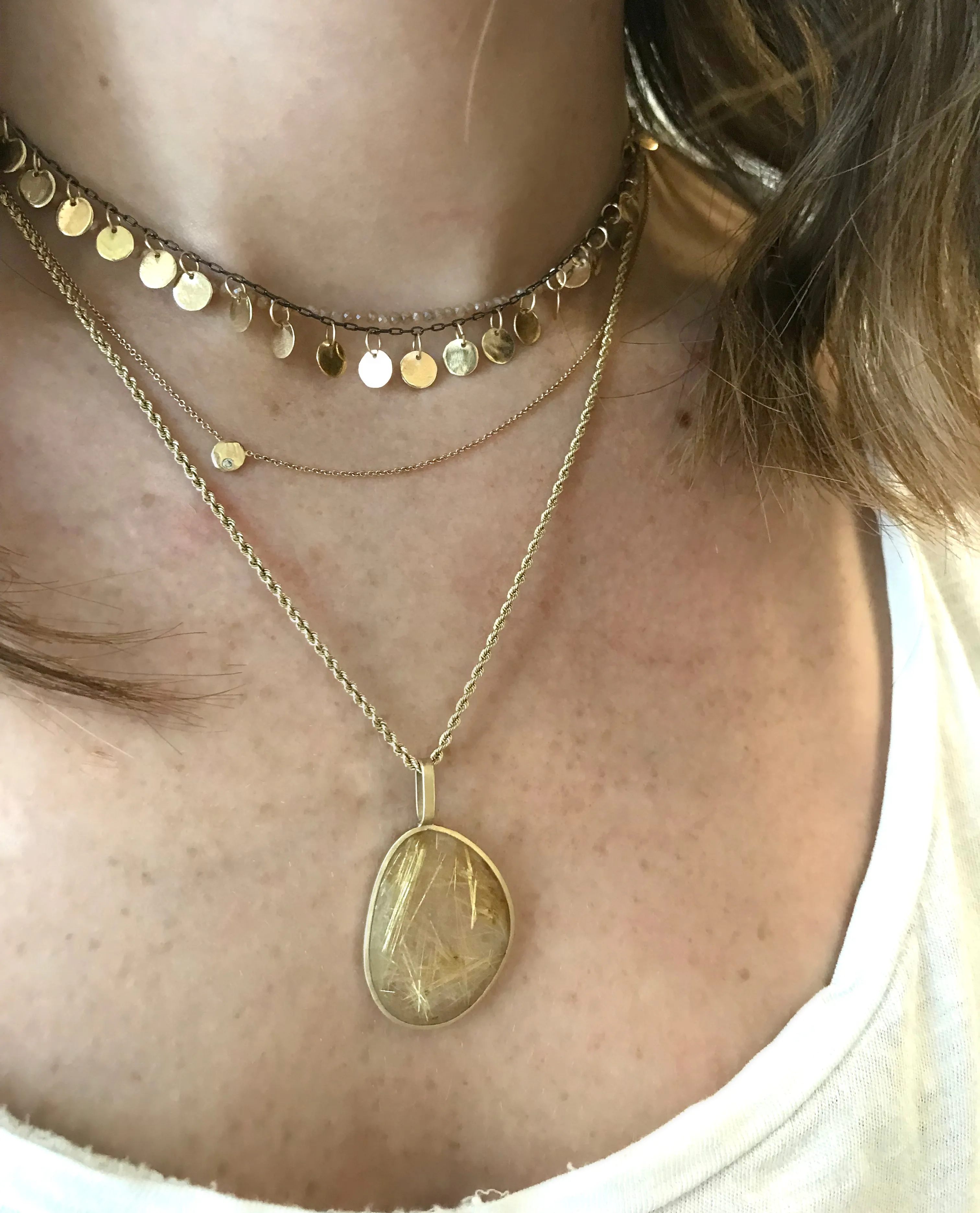 Rutilated Quartz Pendant