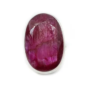 Saun Oval Statement Ruby Ring