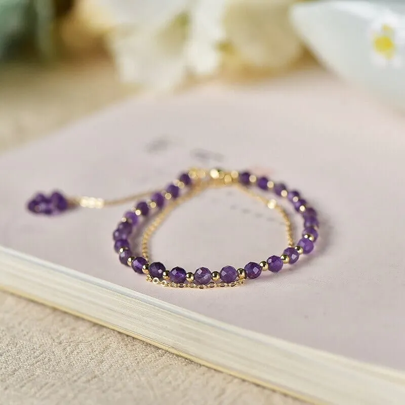 Simplicity Fairy Amethyst Crystal Bracelet