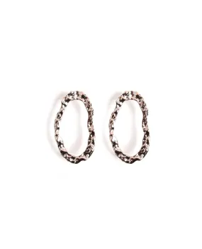 Textured Oval Earrings