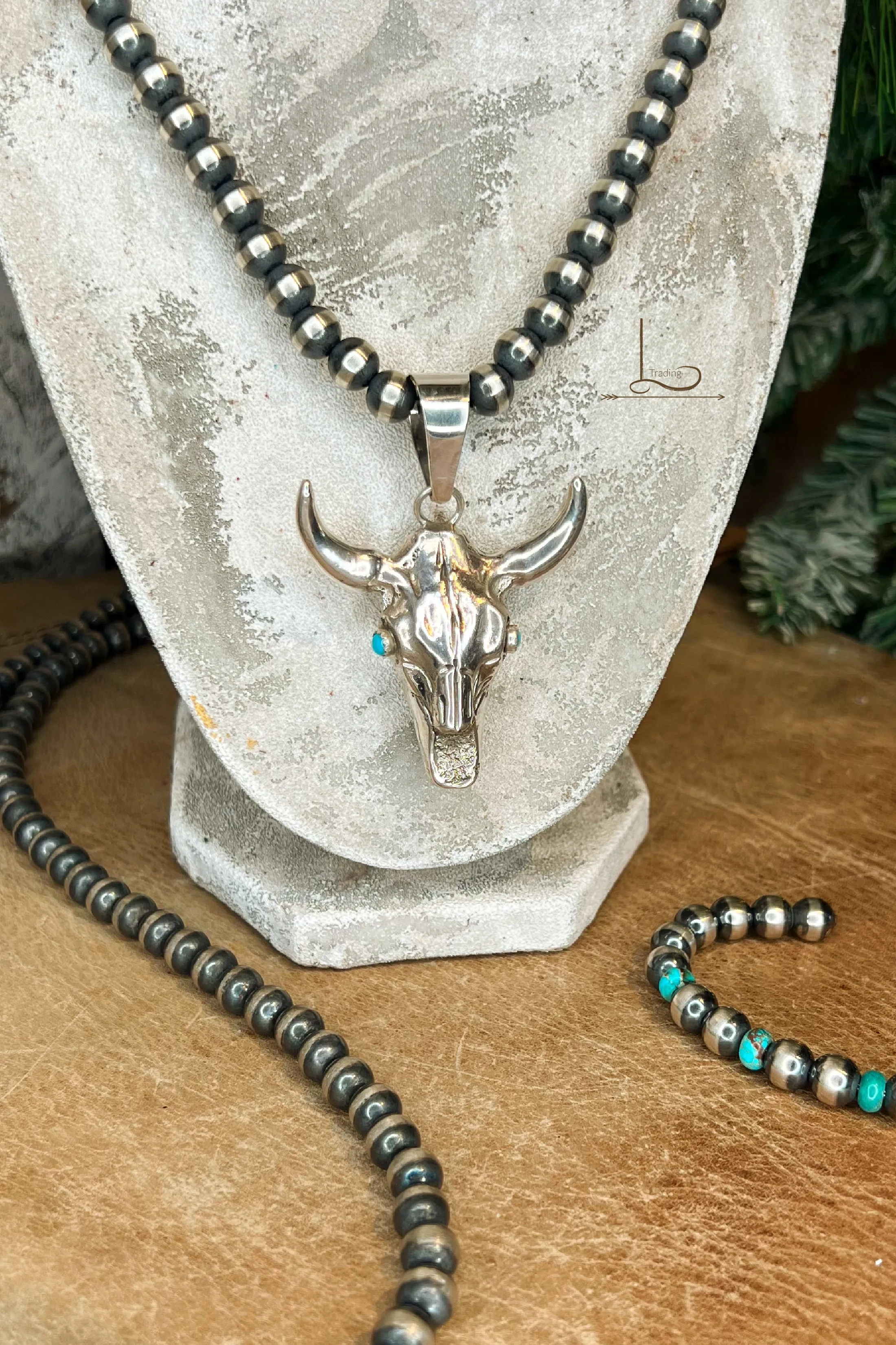 The Sterling Silver Longhorn Pendant