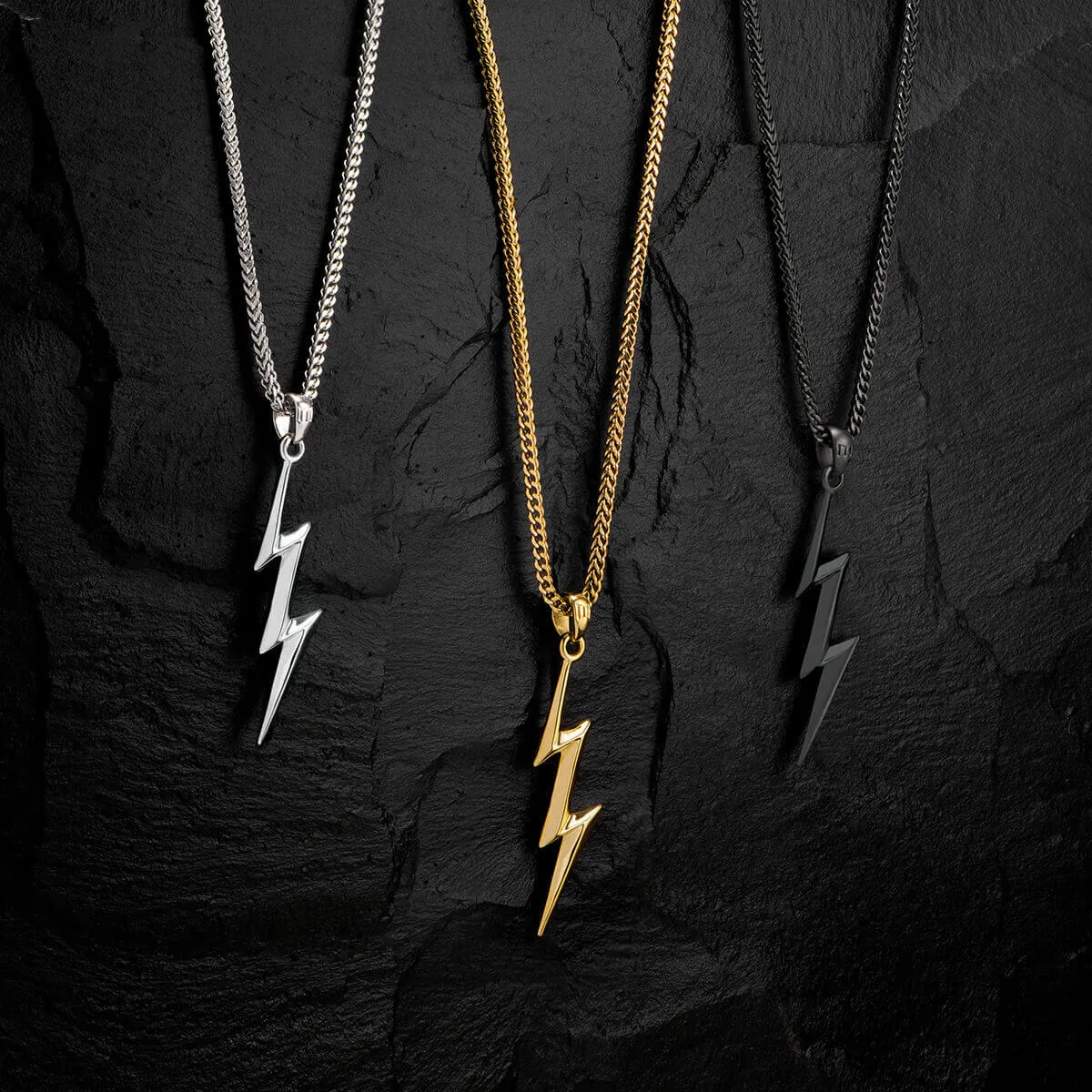 Thunderbolt Pendant - Gold