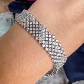 Vintage Diamond Mesh Bracelet