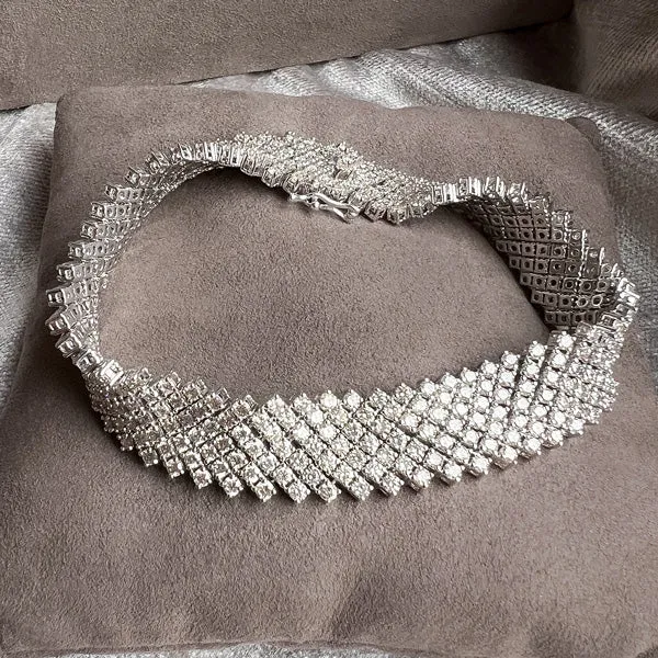 Vintage Diamond Mesh Bracelet