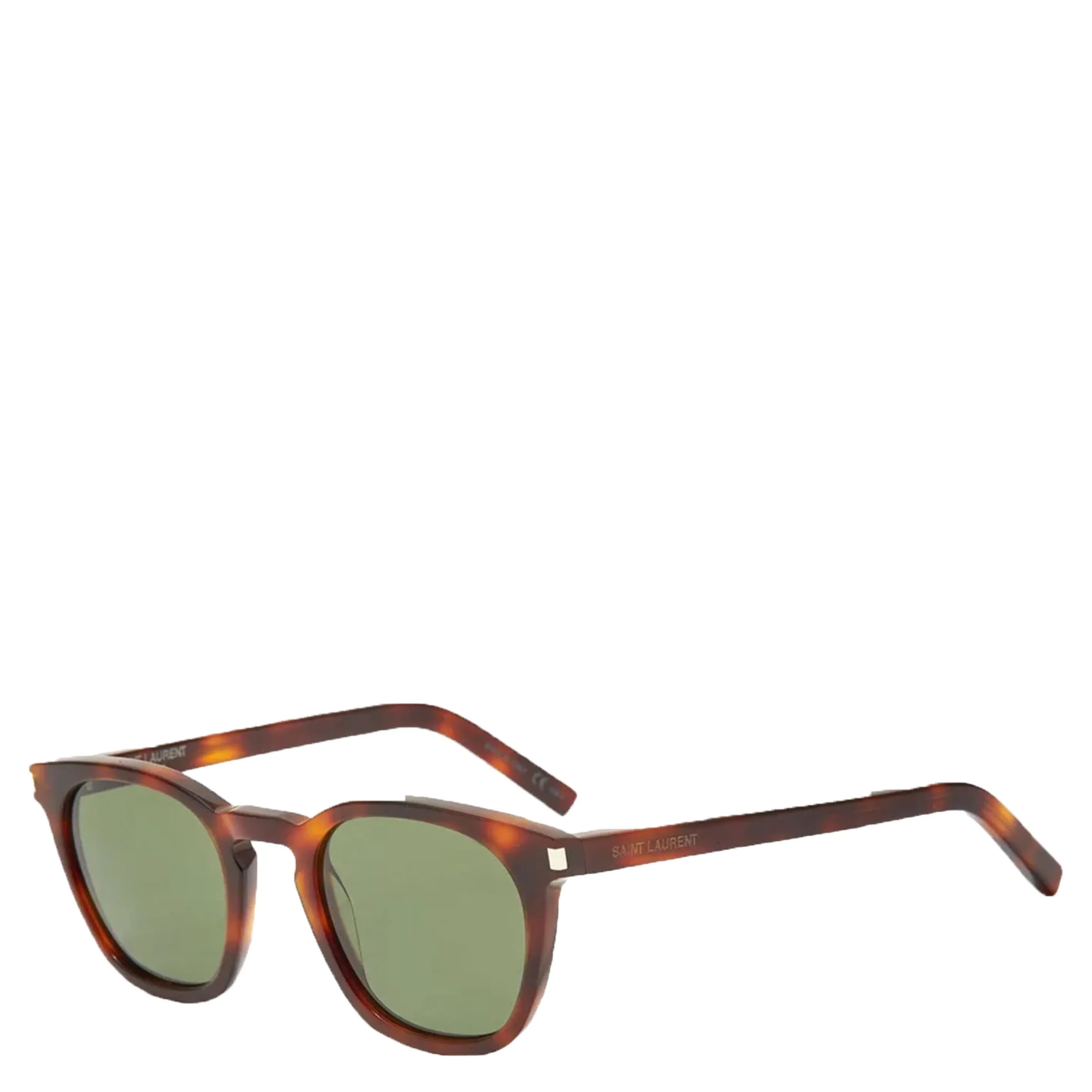 YSL SL356 Sunglasses XL, Havana/Green