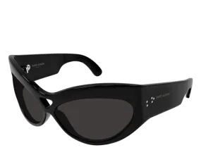 YSL SL73 Oversized Butterfly Sunglasses, Black