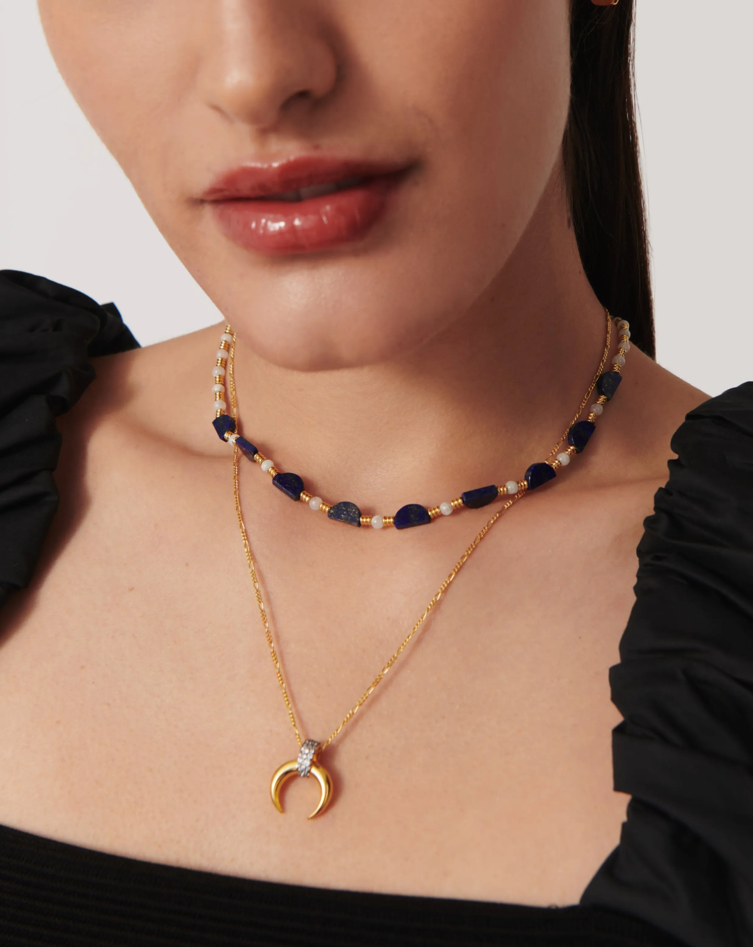 Zenyu Gemstone Beaded Choker